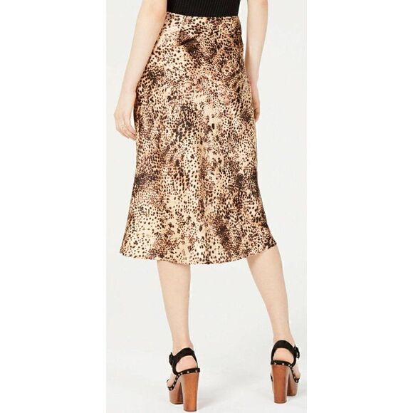 Cotton Candy NEW Leopard Animal-Print Midi Skirt S‎ - Picture 2 of 4